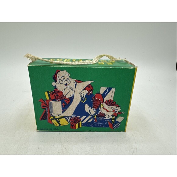 Unbranded Other - Vintage Christmas Candy Gift Box Container Cardboard Paper Holiday Ornament